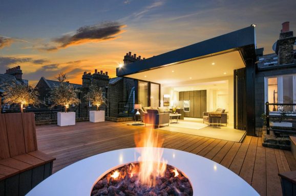 Rooftop flat in Hammersmith, London.
