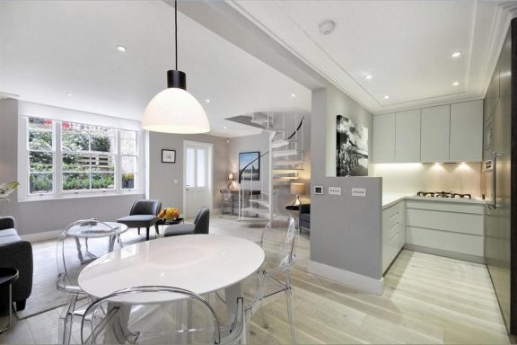 Full redevelopment of a basement flat in Bayswater, London.